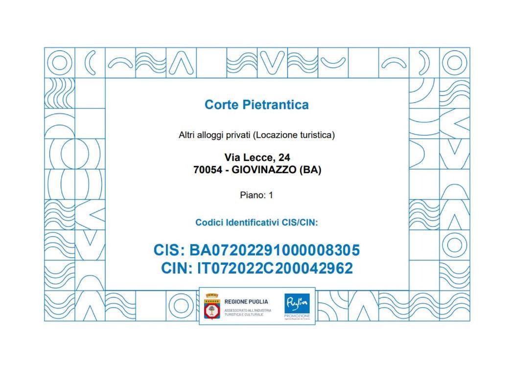 Corte Pietrantica - Charming Rooms & Suites Giovinazzo Ruang foto